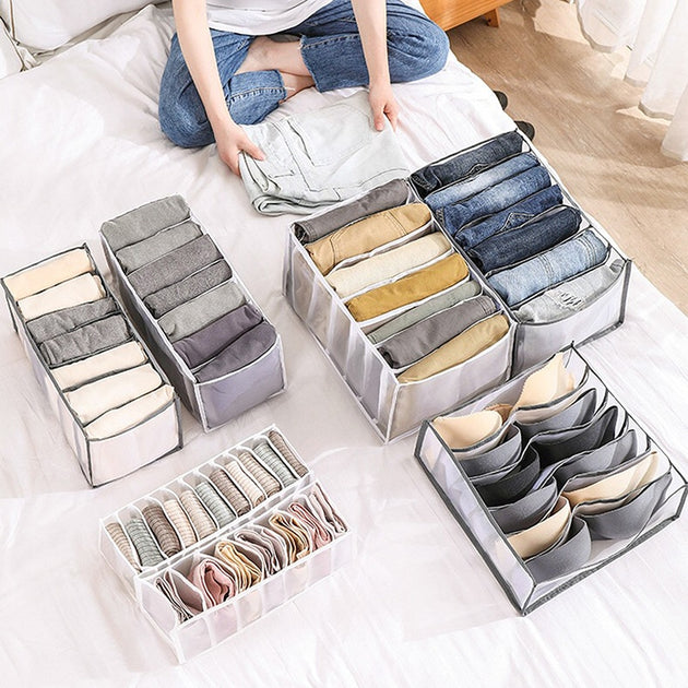 1 Piece Grids Clothes Organizer for Drawers or Wardrobe – Alora Home  Essentials