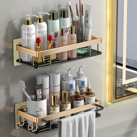Bathroom Shelves No-drill Corner Shelf Wall-mounted Shower Storage