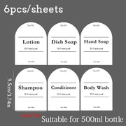 Selection of Waterproof Labels for Refillable Bottles (choose style in dropdown)
