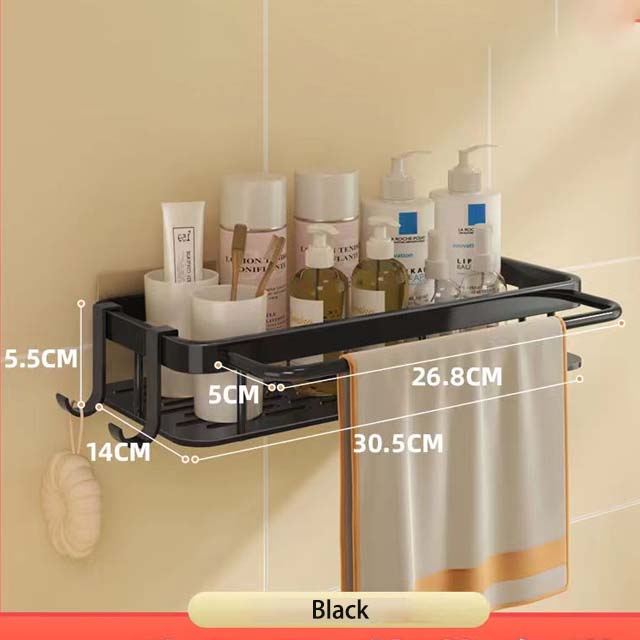 1 or 2 Piece Shower Caddy/ Shower Shelves, No Drill Adhesive Wall Moun –  Alora Home Essentials